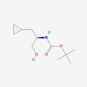 (R)-tert-Butyl (1-cyclopropyl-3-hydroxypropan-2-yl)carbamate