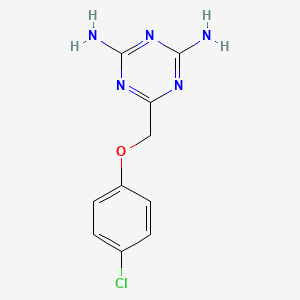 6-((4-Chlorophenoxy)methyl)-1,3,5-triazine-2,4-diamine