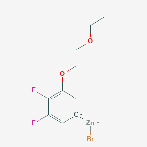 4,5-Difluoro-3-(2-ethoxyethoxy)phenylZinc bromide