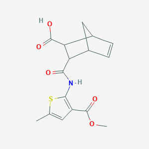 3-{[3-(Methoxycarbonyl)-5-methylthiophen-2-yl]carbamoyl}bicyclo[2.2.1]hept-5-ene-2-carboxylic acid