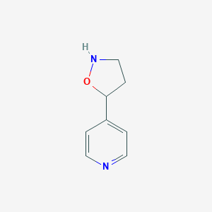 molecular formula C8H10N2O B155339 5-(Pyridin-4-yl)isoxazolidine CAS No. 132287-05-9