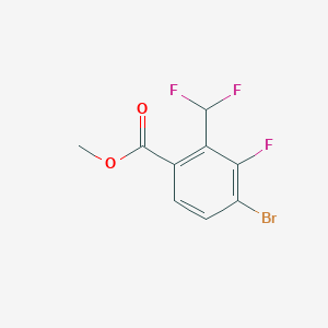 molecular formula C9H6BrF3O2 B15533960 Methyl 4-bromo-2-(difluoromethyl)-3-fluorobenzoate 