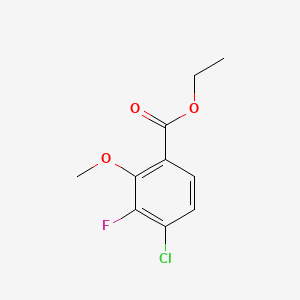 molecular formula C10H10ClFO3 B15533967 Ethyl 4-chloro-3-fluoro-2-methoxybenzoate 