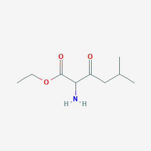 molecular formula C9H17NO3 B15534014 Ethyl 2-amino-5-methyl-3-oxohexanoate 