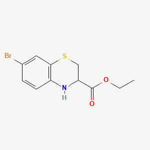 molecular formula C11H12BrNO2S B15534066 Ethyl 7-bromo-3,4-dihydro-2H-benzo[b][1,4]thiazine-3-carboxylate 