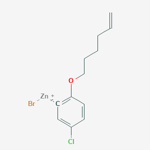 3-Chloro-6-(5-hexen-1-oxy)phenylZinc bromide