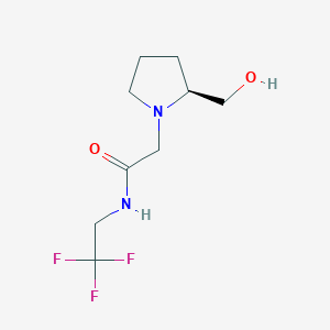 (S)-2-(2-(Hydroxymethyl)pyrrolidin-1-yl)-N-(2,2,2-trifluoroethyl)acetamide