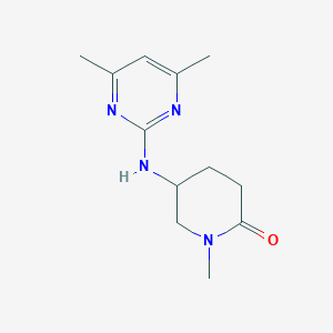 5-((4,6-Dimethylpyrimidin-2-yl)amino)-1-methylpiperidin-2-one