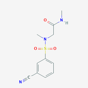 2-((3-Cyano-N-methylphenyl)sulfonamido)-N-methylacetamide