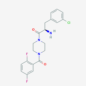 (2r)-2-Amino-3-(3-Chlorophenyl)-1-[4-(2,5-Difluorobenzoyl)piperazin-1-Yl]propan-1-One