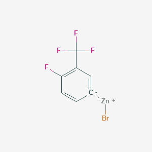 (4-Fluoro-3-(trifluoromethyl)phenyl)Zinc bromide