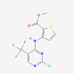 Methyl 3-((2-chloro-5-(trifluoromethyl)pyrimidin-4-yl)amino)thiophene-2-carboxylate