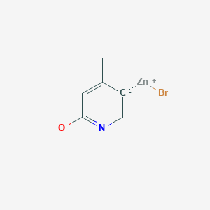 2-Methoxy-4-methylpyridin-5-ylZinc bromide