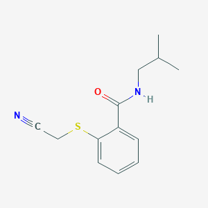 2-[(cyanomethyl)sulfanyl]-N-(2-methylpropyl)benzamide