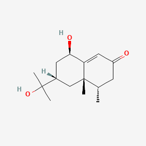 (4S,4aS,6S,8R)-8-Hydroxy-6-(2-hydroxypropan-2-yl)-4,4a-dimethyl-4,4a,5,6,7,8-hexahydronaphthalen-2(3H)-one