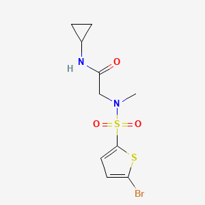 2-((5-Bromo-N-methylthiophene)-2-sulfonamido)-N-cyclopropylacetamide