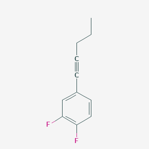 1,2-Difluoro-4-pent-1-ynyl-benzene