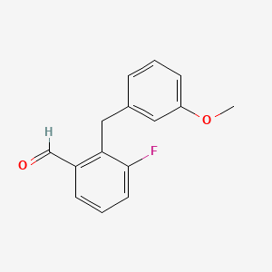 3-Fluoro-2-(3-methoxybenzyl)benzaldehyde