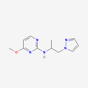 n-(1-(1h-Pyrazol-1-yl)propan-2-yl)-4-methoxypyrimidin-2-amine