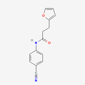 N-(4-cyanophenyl)-3-(furan-2-yl)propanamide