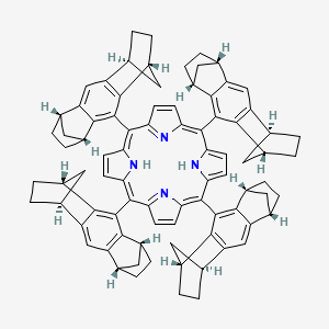 5,10,15,20-tetrakis[(1R,5R,8S,12S)-3-pentacyclo[10.2.1.15,8.02,11.04,9]hexadeca-2(11),3,9-trienyl]-21,23-dihydroporphyrin