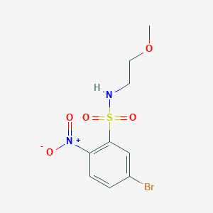 5-bromo-N-(2-methoxyethyl)-2-nitrobenzenesulfonamide