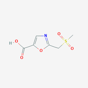 2-((Methylsulfonyl)methyl)oxazole-5-carboxylic acid