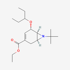 Ethyl (1S,5S,6S)-7-(tert-butyl)-5-(pentan-3-yloxy)-7-azabicyclo[4.1.0]hept-3-ene-3-carboxylate