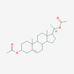 molecular formula C25H38O4 B155347 [17-(1-acetyloxyethyl)-10,13-dimethyl-2,3,4,7,8,9,11,12,14,15,16,17-dodecahydro-1H-cyclopenta[a]phenanthren-3-yl] acetate CAS No. 1913-47-9