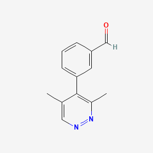 3-(3,5-Dimethylpyridazin-4-yl)benzaldehyde