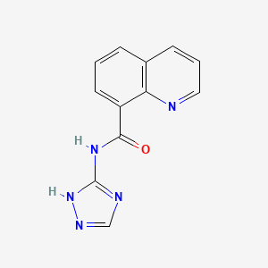 N-(4H-1,2,4-triazol-3-yl)quinoline-8-carboxamide