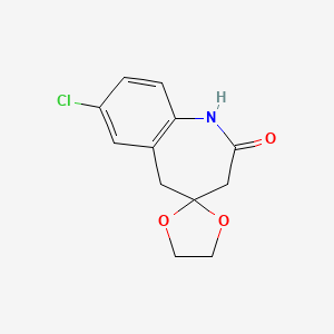 7-Chloro-3,5-dihydrospiro[benzo[b]azepine-4,2'-[1,3]dioxolan]-2(1H)-one