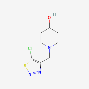 1-((5-Chloro-1,2,3-thiadiazol-4-yl)methyl)piperidin-4-ol