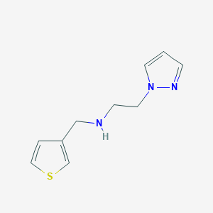 2-(1h-Pyrazol-1-yl)-N-(thiophen-3-ylmethyl)ethan-1-amine