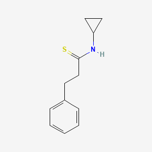 molecular formula C12H15NS B15534884 n-Cyclopropyl-3-phenylpropanethioamide 