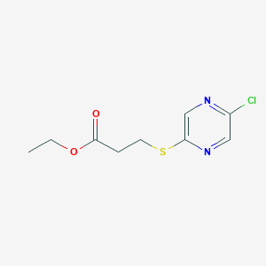 Ethyl 3-((5-chloropyrazin-2-yl)thio)propanoate