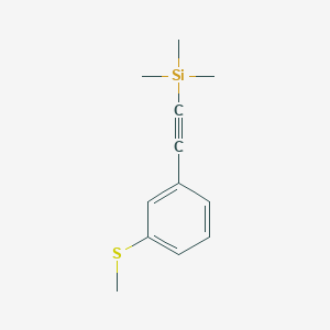 Trimethyl-(3-methylsulfanyl-phenylethynyl)-silane