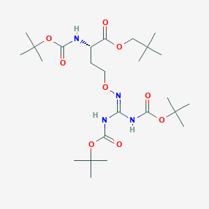 Neopentyl (S)-6,11-bis((tert-butoxycarbonyl)amino)-2,2-dimethyl-4-oxo-3,8-dioxa-5,7-diazadodec-5-en-12-oate