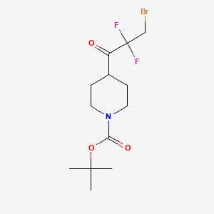 tert-Butyl 4-(3-bromo-2,2-difluoropropanoyl)piperidine-1-carboxylate