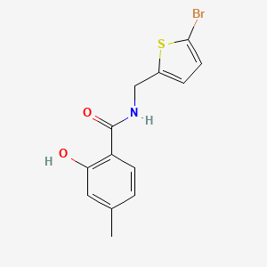 n-((5-Bromothiophen-2-yl)methyl)-2-hydroxy-4-methylbenzamide