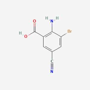 2-Amino-3-bromo-5-cyanobenzoic acid