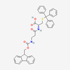 molecular formula C40H36N2O5S B15534984 Fmoc-|A-Ala-Cys(Trt)-OH 