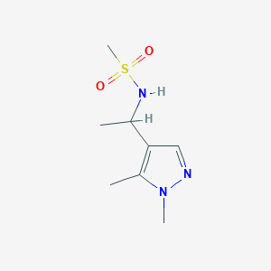 n-(1-(1,5-Dimethyl-1h-pyrazol-4-yl)ethyl)methanesulfonamide