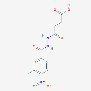 4-{2-[(3-Methyl-4-nitrophenyl)carbonyl]hydrazinyl}-4-oxobutanoic acid