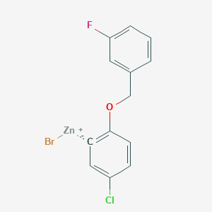 3-Chloro-6-(3'-fluorobenZyloxy)phenylZinc bromide