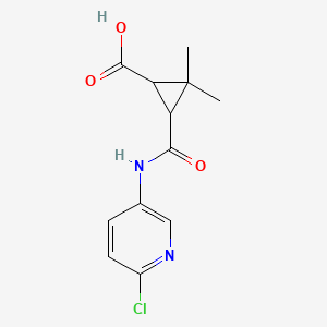 3-((6-Chloropyridin-3-yl)carbamoyl)-2,2-dimethylcyclopropanecarboxylic acid