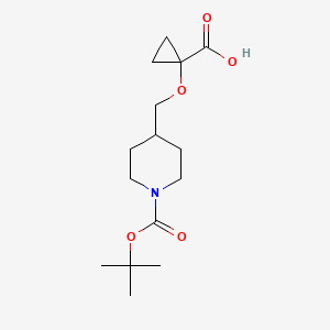 1-((1-(tert-Butoxycarbonyl)piperidin-4-yl)methoxy)cyclopropanecarboxylic acid