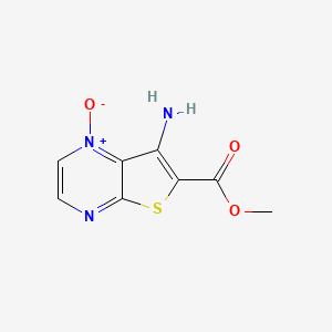 7-Amino-6-(methoxycarbonyl)thieno[2,3-b]pyrazine 1-oxide