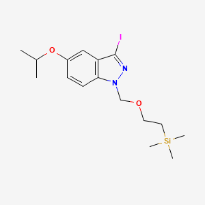 3-Iodo-5-isopropoxy-1-((2-(trimethylsilyl)ethoxy)methyl)-1H-indazole