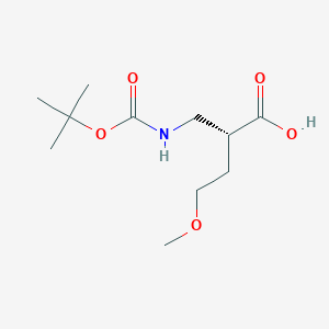 (R)-2-(((tert-Butoxycarbonyl)amino)methyl)-4-methoxybutanoic acid